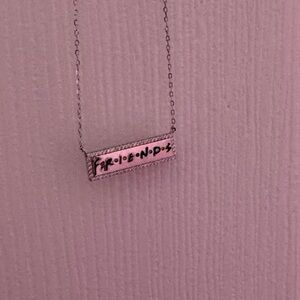 Elegant Silver FRIENDS Necklace